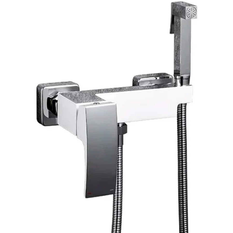 Гигиенический душ со смесителем Gappo G07 G2007-8 Белый Хром