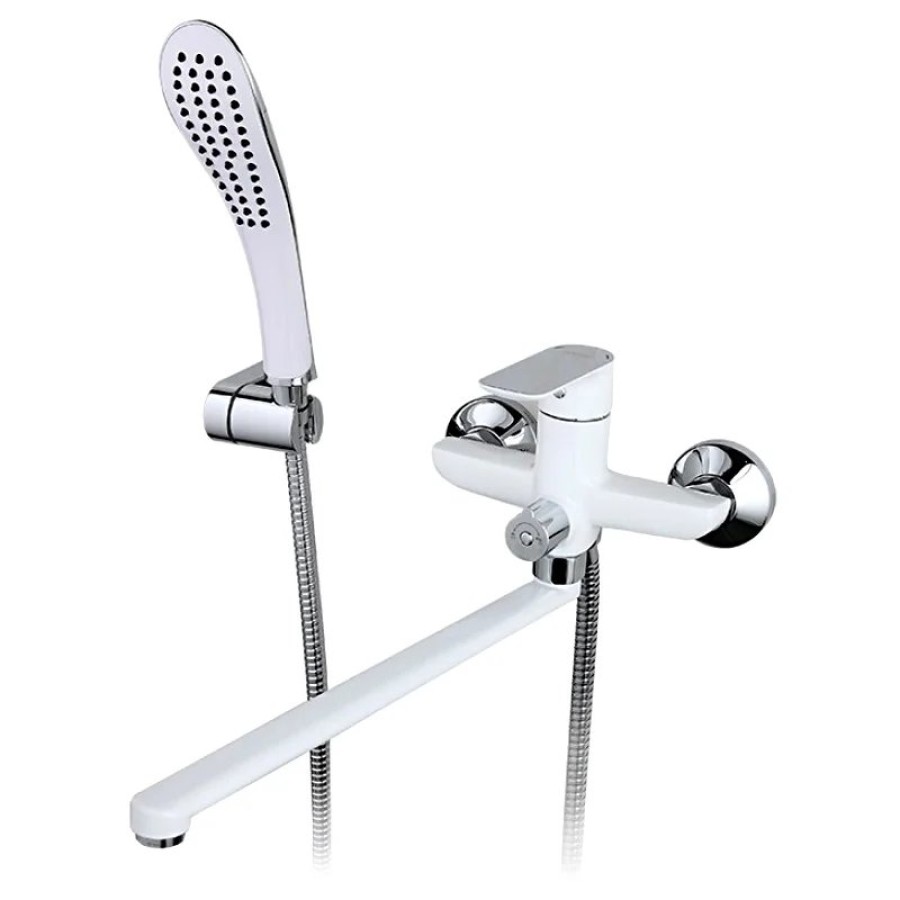Смеситель для ванны Gappo G48 G3248 Белый Хром