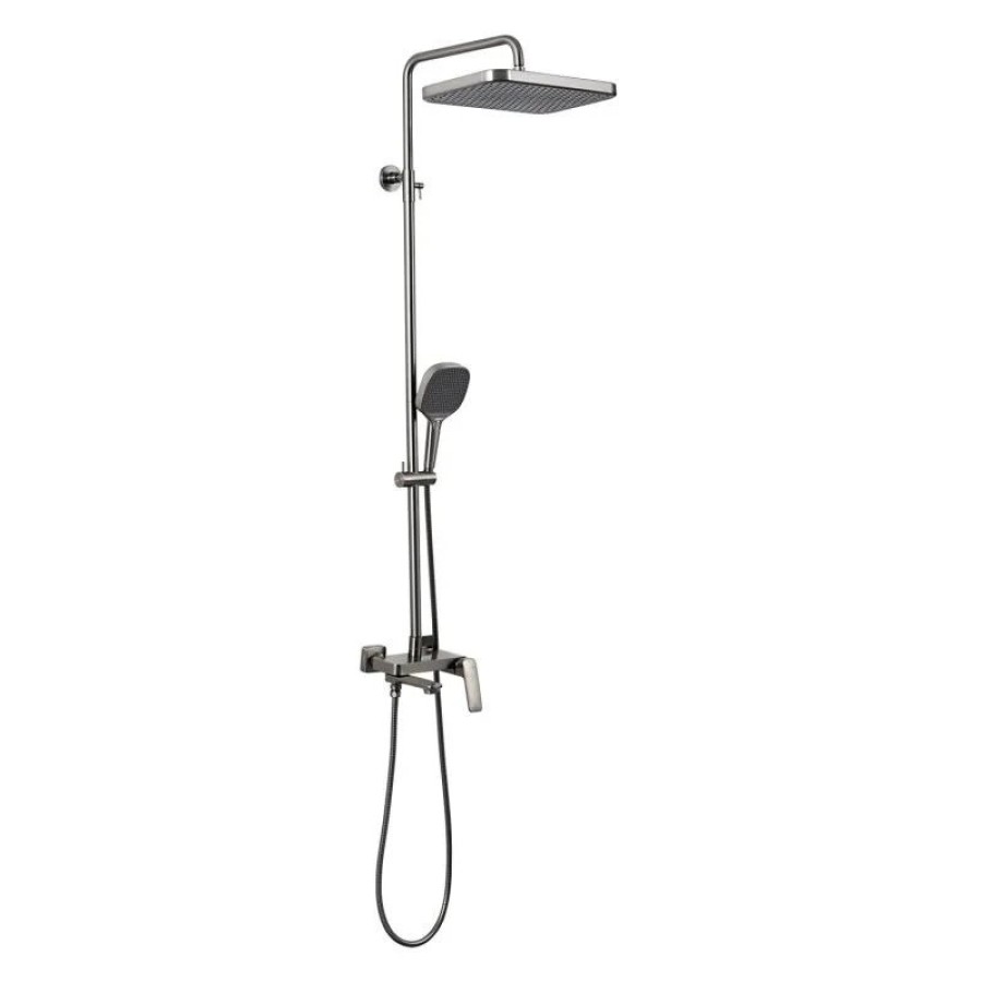 Душевая стойка со смесителем Gappo G28-9 G2428-9 Оружейная сталь