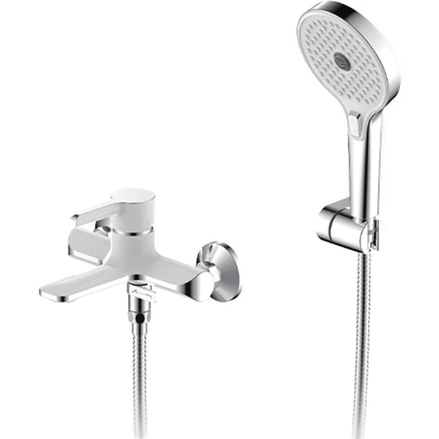 Смеситель для ванны Gappo G03-8 G3203-8 Белый Хром