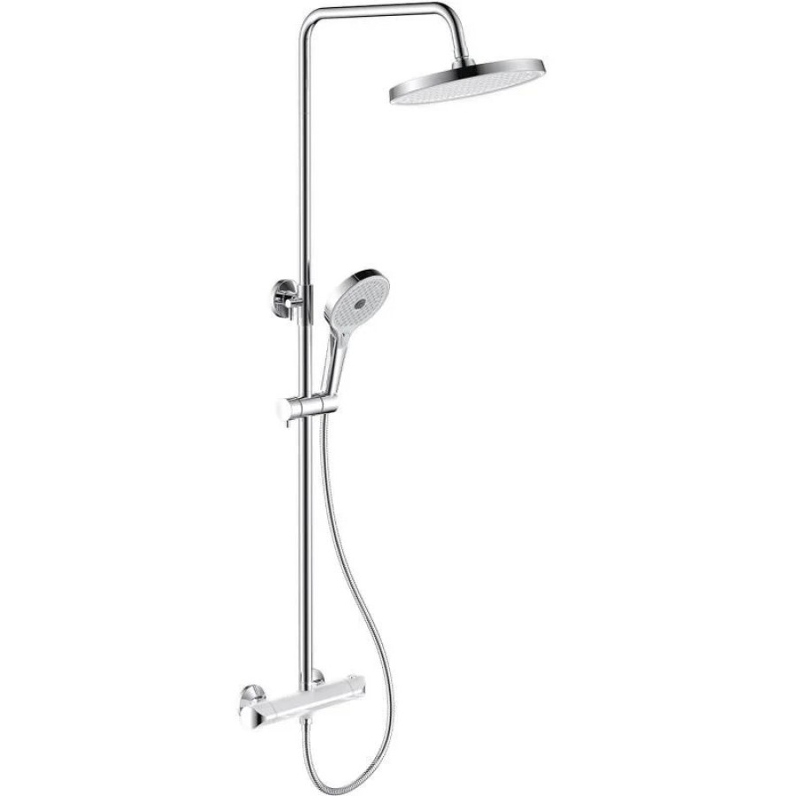 Душевая система Gappo G03-8 G2403-48 с термостатом Белая Хром