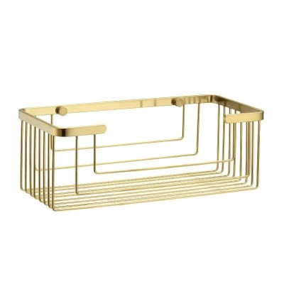 Полка металлическая WasserKRAFT K-711BG, золото матовое