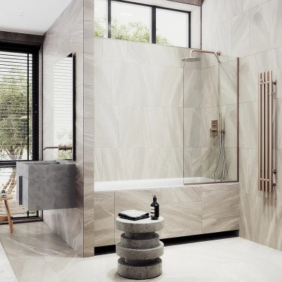 Шторка на ванну Maybah Glass MGV-64-2у 800x1400 в уз...