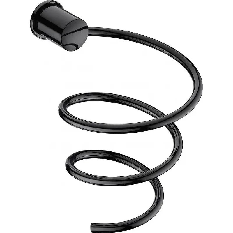 Держатель для фена WasserKRAFT K-1080PB Черный глянец Держатель для фена WasserKRAFT K-1080PB Черный глянец