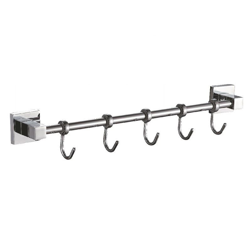 Планка с крючками для полотенец Haiba HB8615-5, хром Планка с крючками для полотенец Haiba HB8615-5, хром