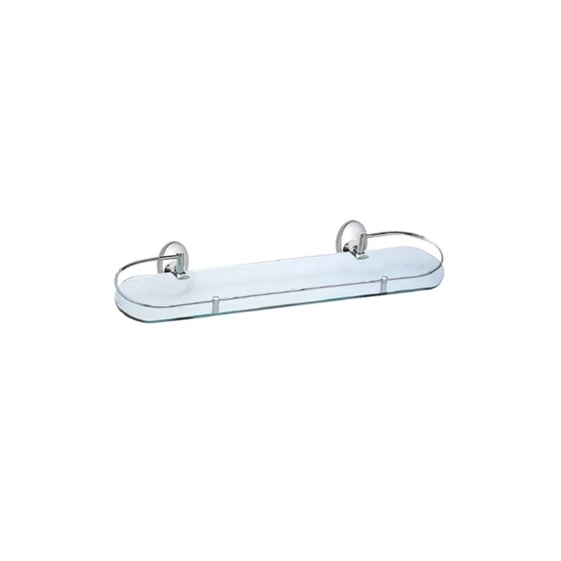 Полка стеклянная Haiba HB1607-1, хром Полка стеклянная Haiba HB1607-1, хром