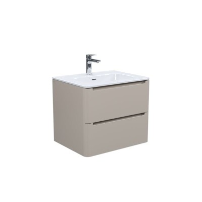 Тумба с умывальником, подвесная, 60 см, капучино, Ed...