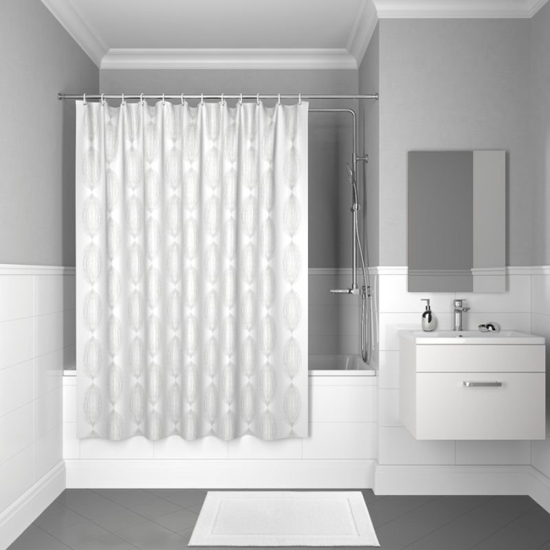 Шторка для ванны Iddis Decor 200x180 D15P218i11 Белая Шторка для ванны Iddis Decor 200x180 D15P218i11 Белая