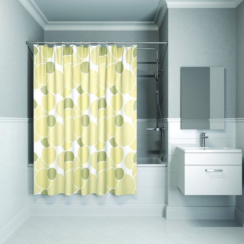 Штора для ванны Iddis Cream Balls 240x200 Бежевая Штора для ванны Iddis Cream Balls 240x200 Бежевая