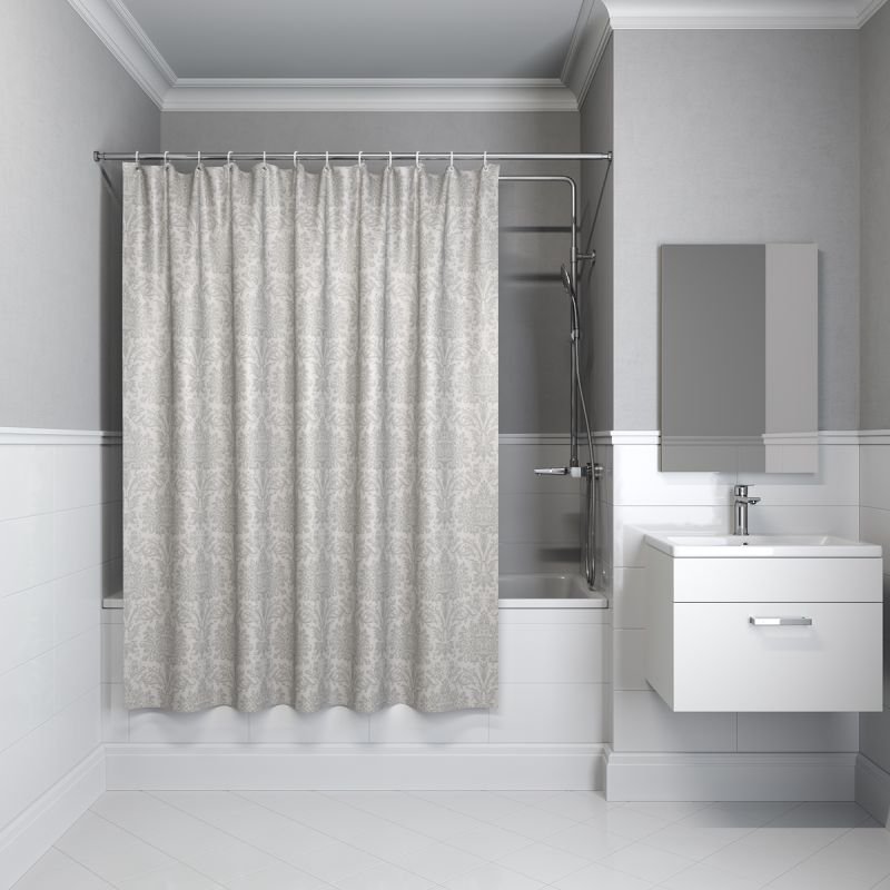 Штора для ванны Iddis Decor D01P118i11 1800x1800 Серый Штора для ванны Iddis Decor D01P118i11 1800x1800 Серый