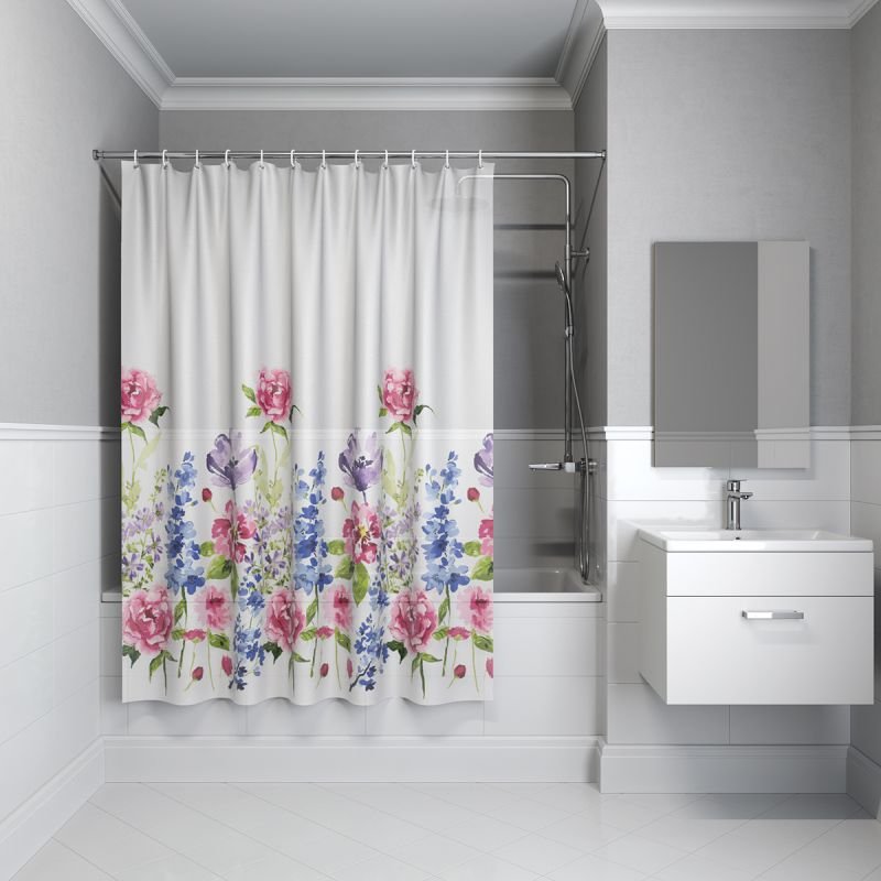 Штора для ванны Iddis Promo P06PV11i11 180х180 Белая Штора для ванны Iddis Promo P06PV11i11 180х180 Белая