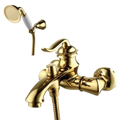Смеситель для ванны с душем Lemark Brava LM4712G Золото