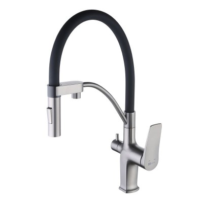 Смеситель для кухни Lemark Bronx LM3761GM Графит