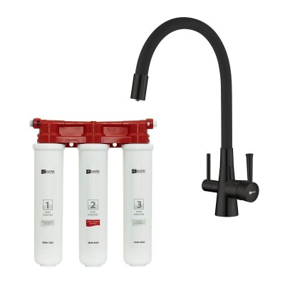 Смеситель для кухни Lemark Comfort LM3075BL085 Черны...