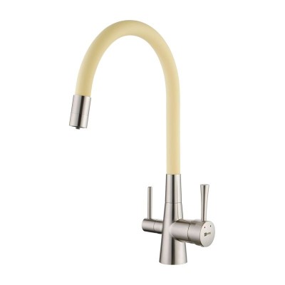 Смеситель для кухни Lemark Comfort LM3075BN-Beige Ни...