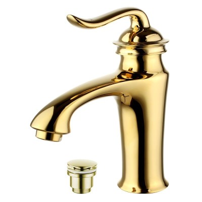 Смеситель для раковины Lemark Brava LM4706G Золото