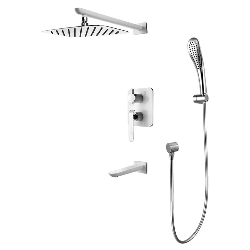 Душевой комплект Lemark Melange LM4922CW С ВНУТРЕННЕЙ ЧАСТЬЮ Хром Белый Душевой комплект Lemark Melange LM4922CW С ВНУТРЕННЕЙ ЧАСТЬЮ Хром Белый