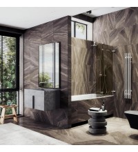 Шторка для ванны MaybahGlass складная 3 се...