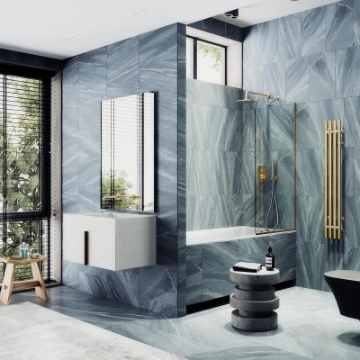 Шторка на ванну Maybah Glass MGV-64-3у 800x1400 в уз...