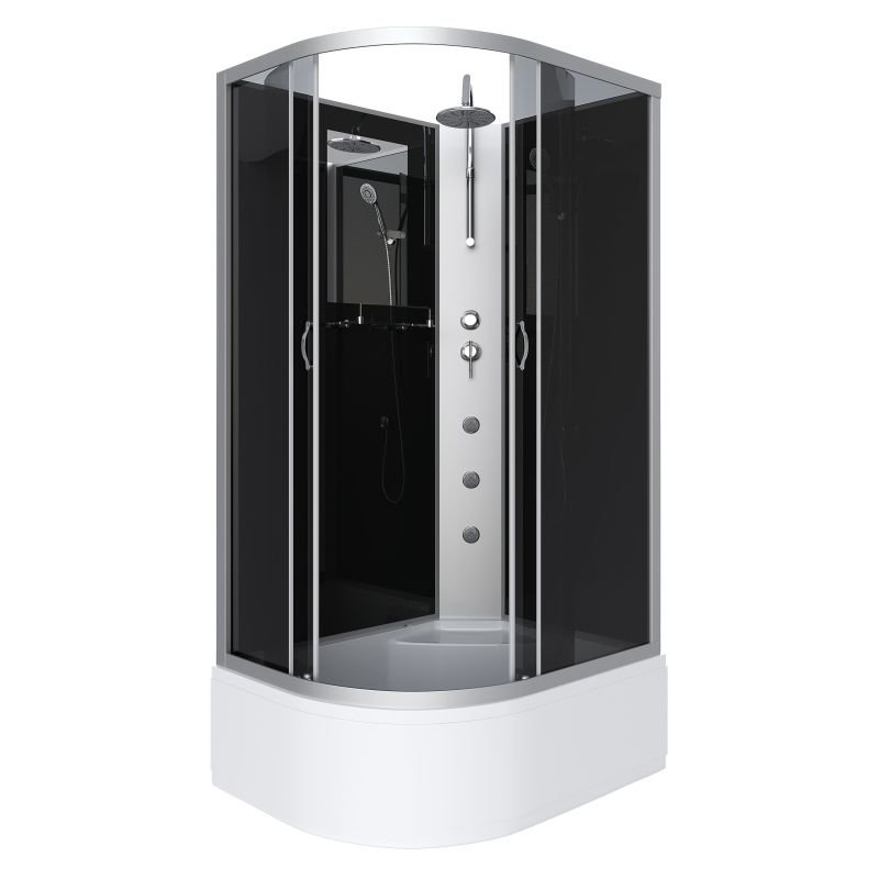Душевая кабина NIAGARA Classic NG-2510-14RBKTG (1200х800х2100-2400) высокий поддон(40см) стекло ТОНИРОВАННОЕ 4 места Душевая кабина NIAGARA Classic NG-2510-14RBKTG (1200х800х2100-2400) высокий поддон(40см) стекло ТОНИРОВАННОЕ 4 места