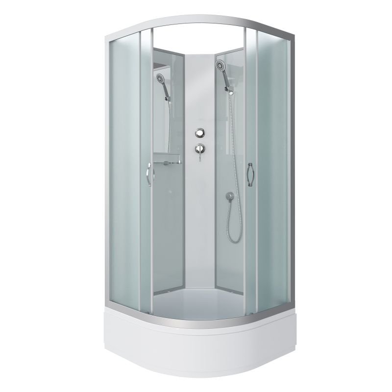 Душевая кабина NIAGARA Classic NG-3302-14BK (1000х1000х2000) средний поддон(26см) стекло МАТОВОЕ 4 места Душевая кабина NIAGARA Classic NG-3302-14BK (1000х1000х2000) средний поддон(26см) стекло МАТОВОЕ 4 места