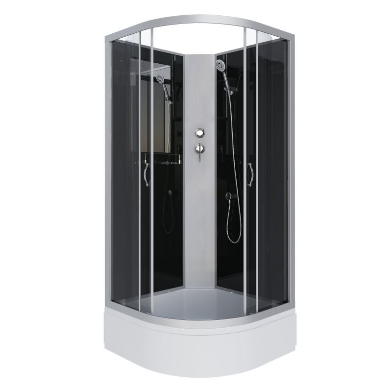 Душевая кабина NIAGARA Classic NG-3501-14BK (900х900х2000) средний поддон(26см) стекло ТОНИРОВАННОЕ 4 места Душевая кабина NIAGARA Classic NG-3501-14BK (900х900х2000) средний поддон(26см) стекло ТОНИРОВАННОЕ 4 места