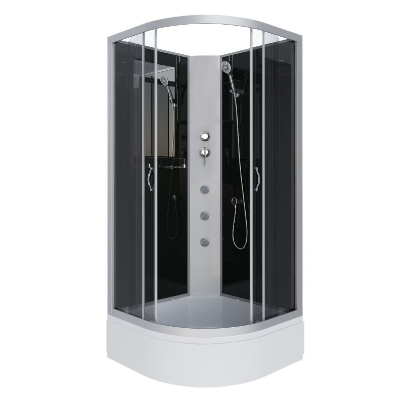 Душевая кабина NIAGARA Classic NG-3501-14BKG (900х900х2000) средний поддон(26см) стекло ТОНИРОВАННОЕ 4 места Душевая кабина NIAGARA Classic NG-3501-14BKG (900х900х2000) средний поддон(26см) стекло ТОНИРОВАННОЕ 4 места