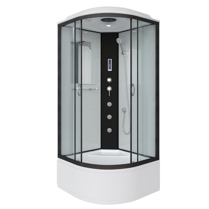 Душевая кабина NIAGARA Classic NG-6707-14F (800х800х2150) высокий поддон(40см) стекло ПРОЗРАЧНОЕ черные профиля 4 места Душевая кабина NIAGARA Classic NG-6707-14F (800х800х2150) высокий поддон(40см) стекло ПРОЗРАЧНОЕ черные профиля 4 места