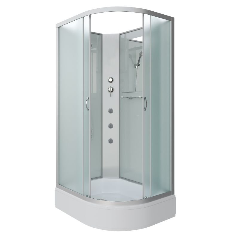 Душевая кабина NIAGARA Classic NG-33194-14LBKG (1100х900х2000) средний поддон (26см) стекло МАТОВОЕ 4 места Душевая кабина NIAGARA Classic NG-33194-14LBKG (1100х900х2000) средний поддон (26см) стекло МАТОВОЕ 4 места
