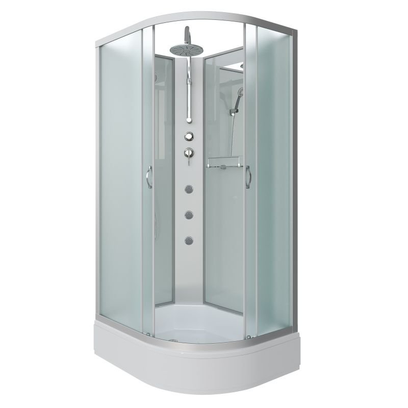 Душевая кабина NIAGARA Classic NG-33394-14LBKTG (1300х900х2100-2400) средний поддон (26см) стекло МАТОВОЕ 4 места Душевая кабина NIAGARA Classic NG-33394-14LBKTG (1300х900х2100-2400) средний поддон (26см) стекло МАТОВОЕ 4 места