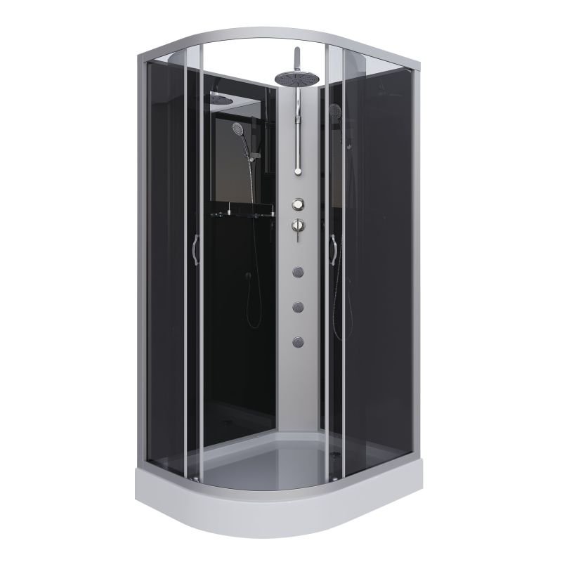 Душевая кабина NIAGARA Classic NG-3512-14RBKTG (1200х800х2100-2400) низкий поддон(13см) стекло ТОНИРОВАННОЕ 3 места Душевая кабина NIAGARA Classic NG-3512-14RBKTG (1200х800х2100-2400) низкий поддон(13см) стекло ТОНИРОВАННОЕ 3 места