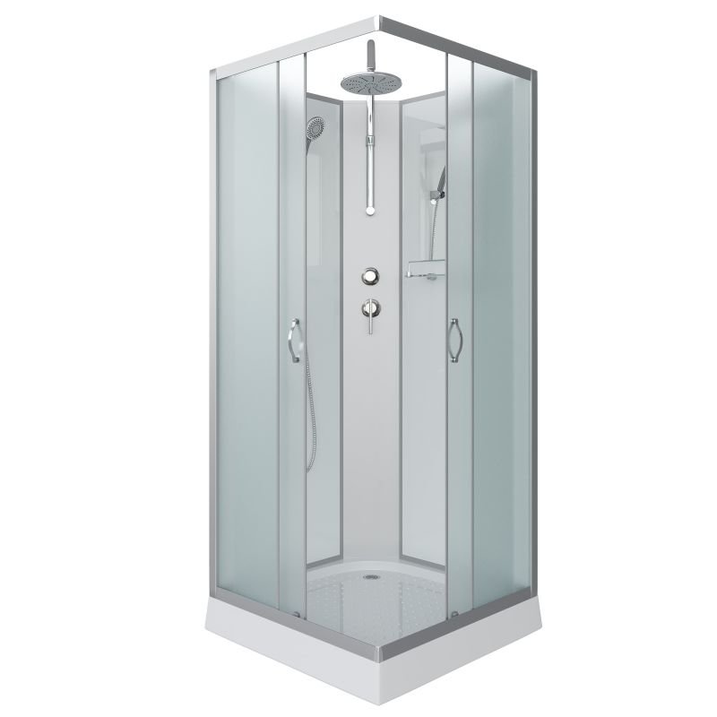 Душевая кабина NIAGARA Classic NG-1101-14BKT (900х900х2100-2400) низкий поддон(13см) стекло МАТОВОЕ 3 места с полкой Душевая кабина NIAGARA Classic NG-1101-14BKT (900х900х2100-2400) низкий поддон(13см) стекло МАТОВОЕ 3 места с полкой