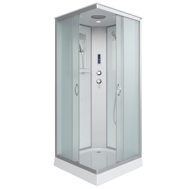 Душевая кабина NIAGARA Classic NG-1101-14P (900х900х2150) низкий поддон(13см) стекло МАТОВОЕ 3 места с полкой Душевая кабина NIAGARA Classic NG-1101-14P (900х900х2150) низкий поддон(13см) стекло МАТОВОЕ 3 места с полкой