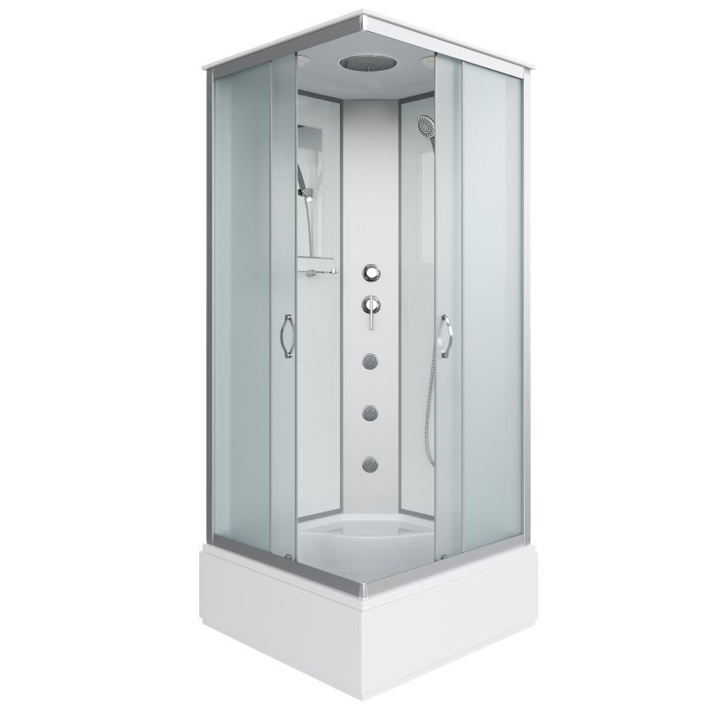 Душевая кабина NIAGARA Classic NG-1108-14G (900х900х2150) средний поддон(26см) стекло МАТОВОЕ 4 места с полкой Душевая кабина NIAGARA Classic NG-1108-14G (900х900х2150) средний поддон(26см) стекло МАТОВОЕ 4 места с полкой