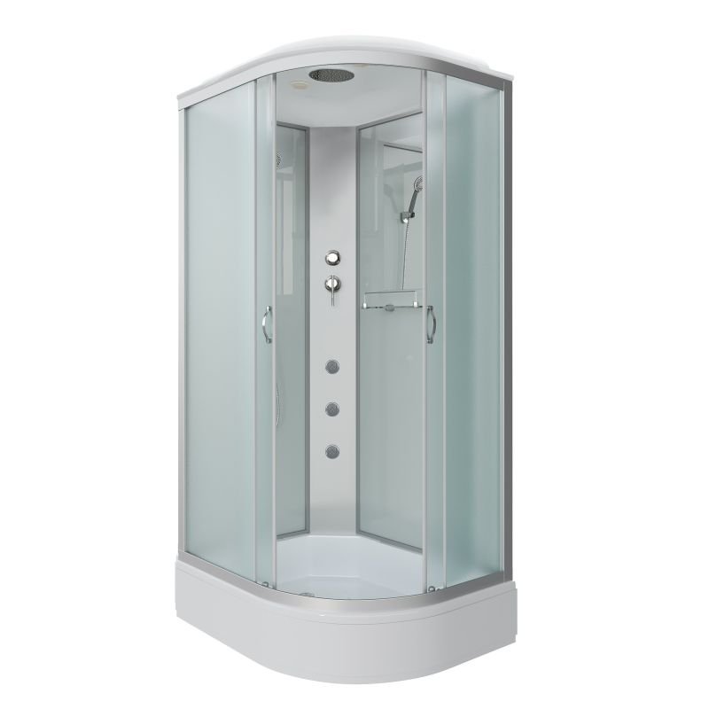 Душевая кабина NIAGARA Classic NG-33084-14LG (1000х800х2150) средний поддон (26см) стекло МАТОВОЕ 4 места Душевая кабина NIAGARA Classic NG-33084-14LG (1000х800х2150) средний поддон (26см) стекло МАТОВОЕ 4 места