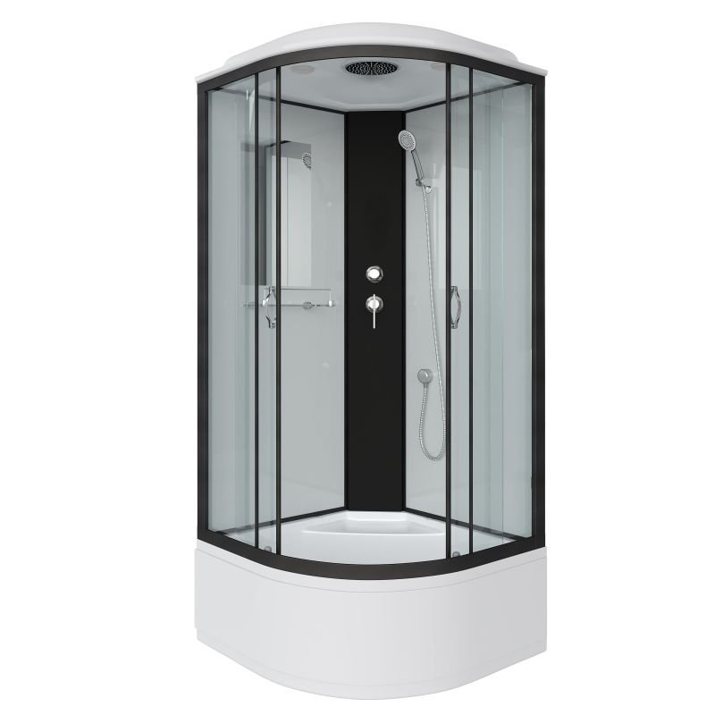 Душевая кабина NIAGARA Classic NG-6709-14 (1000х1000х2150) высокий поддон(40см) стекло ПРОЗРАЧНОЕ черные профиля 4 места Т Душевая кабина NIAGARA Classic NG-6709-14 (1000х1000х2150) высокий поддон(40см) стекло ПРОЗРАЧНОЕ черные профиля 4 места Т