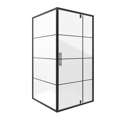 Душевой уголок Niagara NG-0290-08 BLACK (900х900х195...
