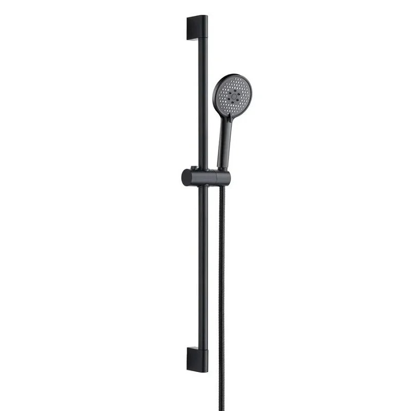 Orange O-Shower OS813b Душевой гарнитур, штанга 700 мм, лейка 3 режима, шланг 1,5 м, черный Orange O-Shower OS813b Душевой гарнитур, штанга 700 мм, лейка 3 режима, шланг 1,5 м, черный