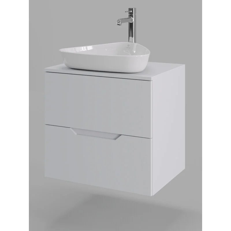Orange Line Li-60TuwMDF+B07-500W тумба с раковиной подвесная 60 см, белый Orange Line Li-60TuwMDF+B07-500W тумба с раковиной подвесная 60 см, белый