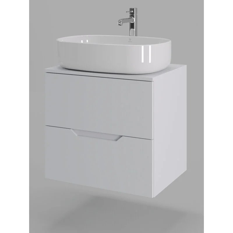 Orange Line Li-60TuwMDF+B08-600W тумба с раковиной подвесная 60 см, белый Orange Line Li-60TuwMDF+B08-600W тумба с раковиной подвесная 60 см, белый