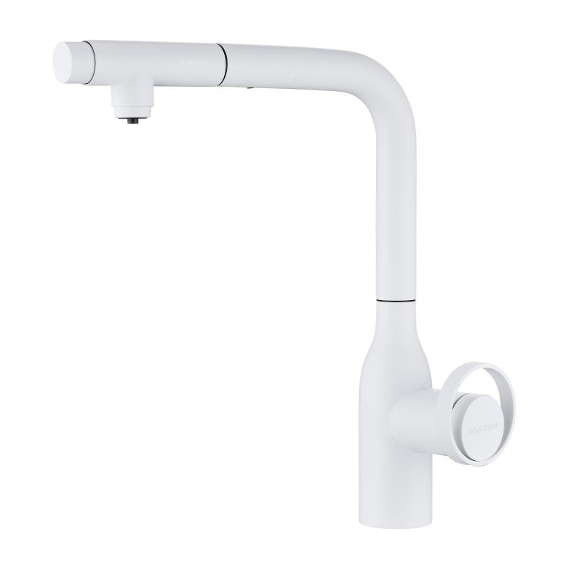 Смеситель для кухни Paulmark Urban Ur213104-431 Белый матовый Смеситель для кухни Paulmark Urban Ur213104-431 Белый матовый