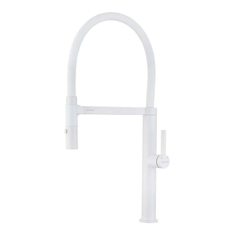 Смеситель для кухни Paulmark Leader Le214101-431 Белый матовый Смеситель для кухни Paulmark Leader Le214101-431 Белый матовый