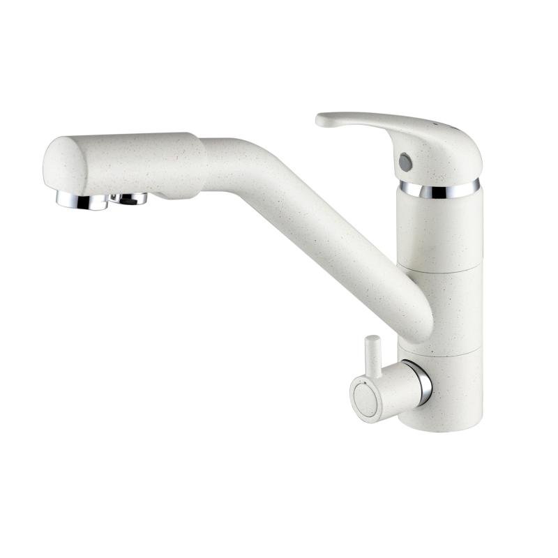Смеситель для кухни Paulmark Hessen He213017-331 Белый матовый Смеситель для кухни Paulmark Hessen He213017-331 Белый матовый