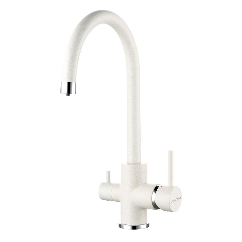 Смеситель для кухни Paulmark Essen Es213211-331 Белый Смеситель для кухни Paulmark Essen Es213211-331 Белый