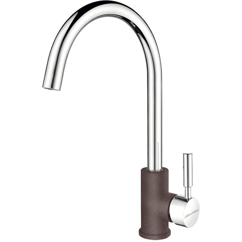 Смеситель для кухни Paulmark Holstein Ho212063-COCR Кофе матовый Хром Смеситель для кухни Paulmark Holstein Ho212063-COCR Кофе матовый Хром