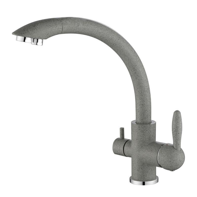 Смеситель для кухни Paulmark Essen Es213001-310 Серый Смеситель для кухни Paulmark Essen Es213001-310 Серый