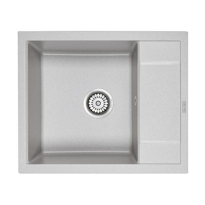 Кухонная мойка Paulmark Optimum 60 PM216050-GR Серая Кухонная мойка Paulmark Optimum 60 PM216050-GR Серая