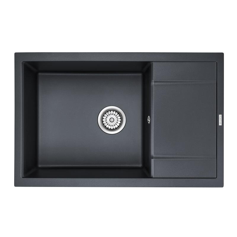 Кухонная мойка Paulmark Verlass PM317850-BLM Черный металлик Кухонная мойка Paulmark Verlass PM317850-BLM Черный металлик