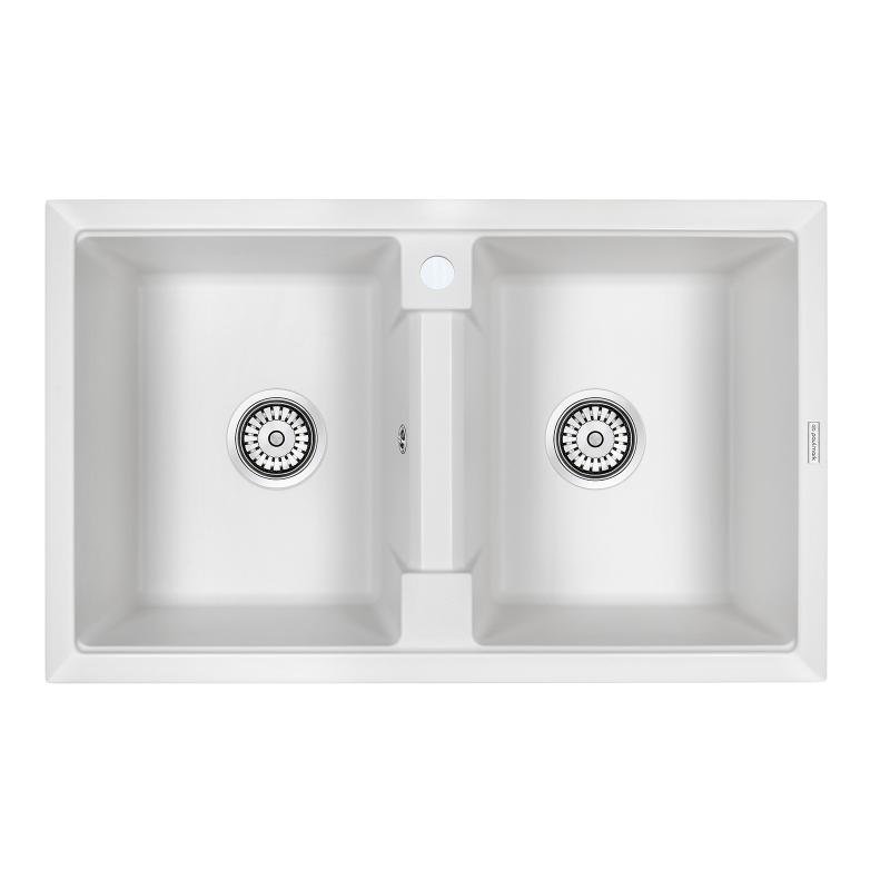 Кухонная мойка Paulmark Zwilling PM238150-WH Белый Кухонная мойка Paulmark Zwilling PM238150-WH Белый