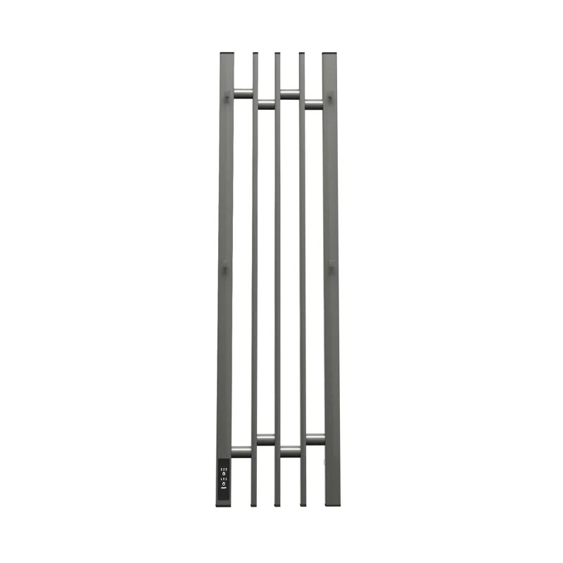 Полотенцесушитель электрический Point Фрея PN20738GB П2 180x800 диммер слева, графит блеск Полотенцесушитель электрический Point Фрея PN20738GB П2 180x800 диммер слева, графит блеск